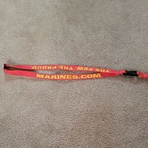 Free If Bundled! Red Marines Lanyard